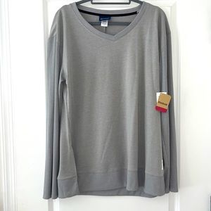 NWOT Reebok Asphalt V-Neck Pullover Sweater 3RLWL321 Women's 2XL